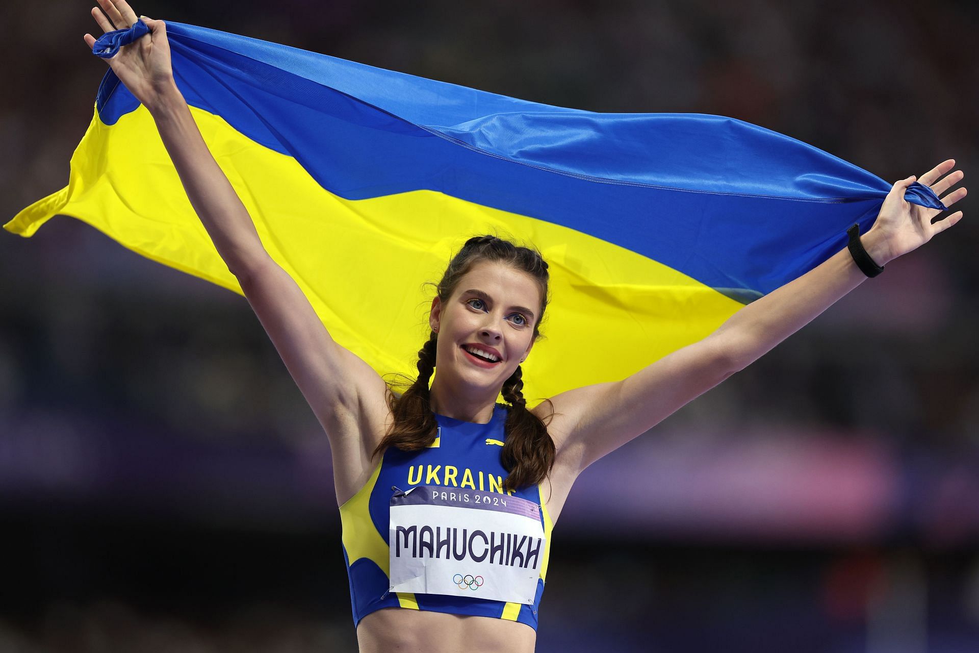 Yaroslava Mahuchikh at Paris Olympics 2024 (Photo by Patrick Smith/Getty Images)